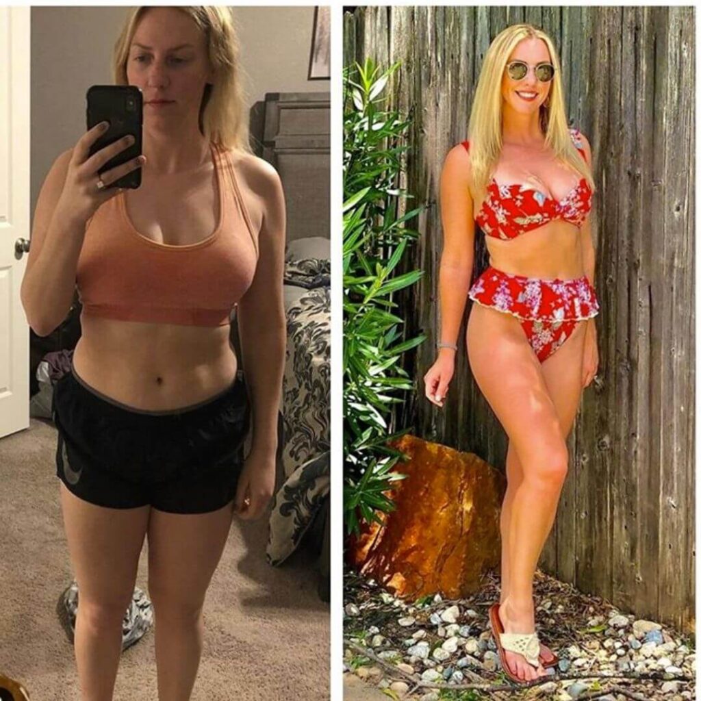 Blonde Woman Transformation Photo