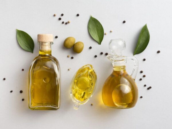 A bottle of olive oil